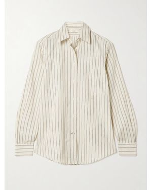 James Purdey & Sons Striped Cotton And Silk-Blend Shirt - Natural