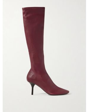 Acne Studios Leather Knee Boots - Red