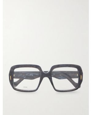 Loewe Anagram Square-Frame Acetate Optical Glasses - Black