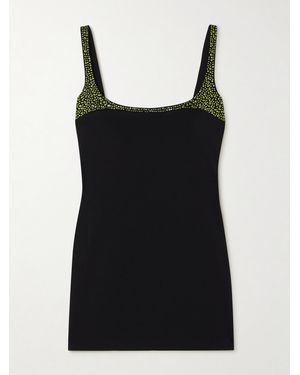 16Arlington Bria Crystal-Embellished Jersey Mini Dress - Black