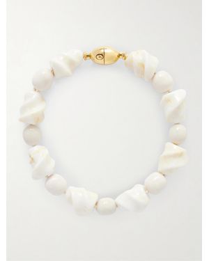 Lizzie Fortunato Salamanca-Tone Porcelain Beaded Choker - Natural