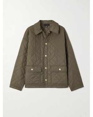 Nili Lotan Helah Quilted Shell Jacket - Green