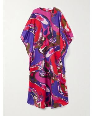 PUCCI Printed Cotton-Voile Kaftan - Red
