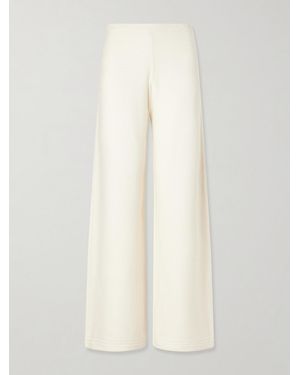La Ligne Babs Crocheted Cotton-Blend Wide-Leg Trousers - White