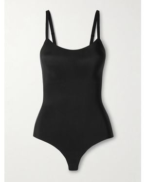 Commando Zone Smoothing Stretch-Jersey Thong Bodysuit - Schwarz