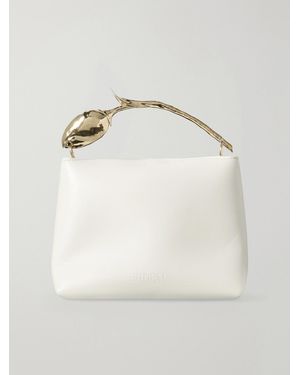 Erdem Bloom Mini Leather Top-Handle Bag - Grau