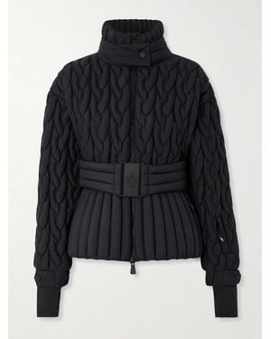 Moncler Long-Sleeved Down Jacket - Black