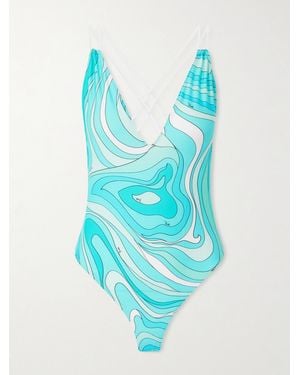 PUCCI Printed Swimsuit - Blue