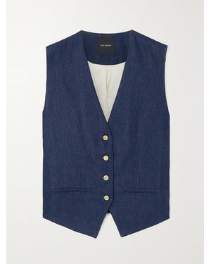 Goldsign The Wheatley Denim Vest - Blue