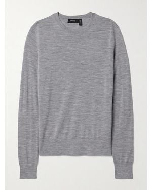Theory Wool-Blend Jumper - Grey