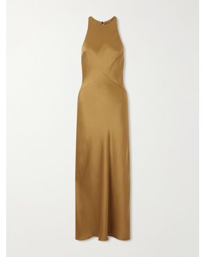 Blazé Milano Novalis Crepe Midi Dress - Natural