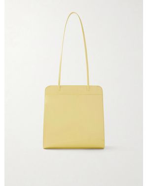 Faune Lisse Patent-Leather Shoulder Bag - Yellow