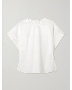 JOSEPH Fassia Cotton-Poplin Blouse - White