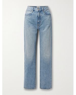 SLVRLAKE Denim Net Sustain London High-Rise Straight-Leg Organic Jeans - Blue