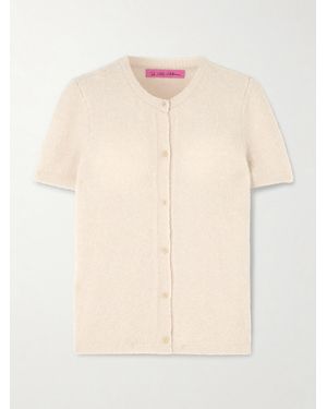 The Elder Statesman Cashmere And Silk-Blend Bouclé Cardigan - Natural