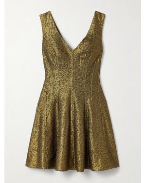 Norma Kamali Grace Sequined Stretch-Jersey Mini Dress - Green