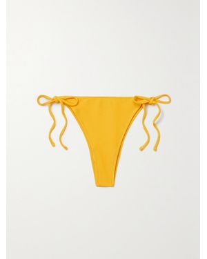 Fisch Net Sustain Chanzy Recycled Ribbed Bikini Briefs - Yellow