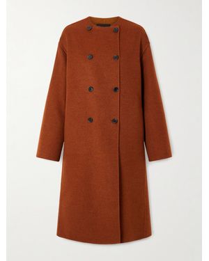 Loro Piana Boris Double-Breasted Cashmere Coat - Brown