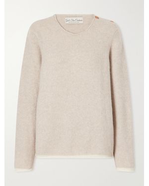 God's True Cashmere Carnelian Cashmere-Bouclé Jumper - Natural