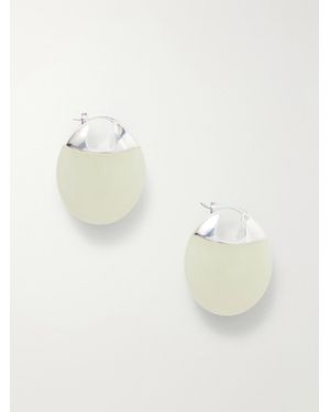 LIE STUDIO The Erin Ohrringe Aus Silber Mit Serpentinen - Weiß