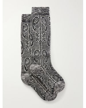 Dries Van Noten Wool-Blend Socks - Gray