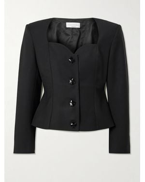Violante Nessi L'Eclaireur Wool-Blend Blouse - Black