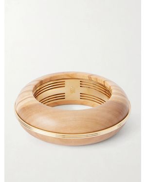 Jacques Marie Mage Loulou De La Falaise Lucie-Tone Wood Bangle - Natural