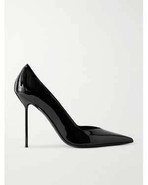 Paris Texas Lidia 105 Patent-Leather Court Shoes - Black