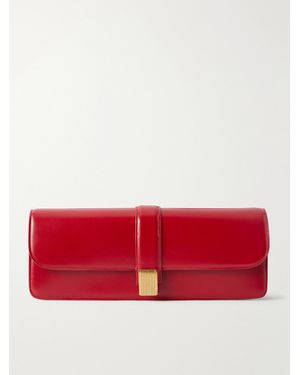 KHAITE Blake Leather Clutch - Red