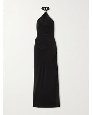 SIR. Rioja Silk Maxi Dress - Black