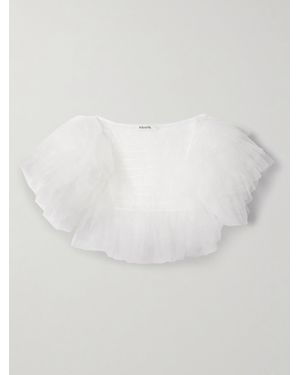 Rodarte Layered Tulle Jacket - White