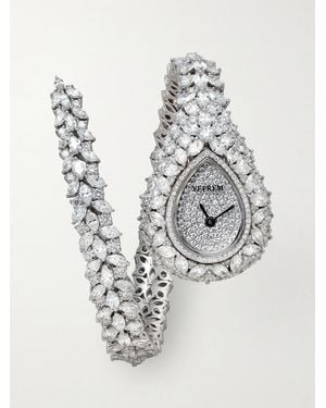 YEPREM Y-Momento 18-Karat And Diamond Watch - White