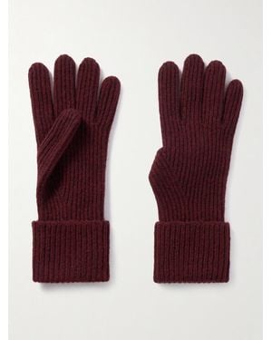 arch4 Juliann Gerippte Handschuhe Aus Kaschmir - Lila