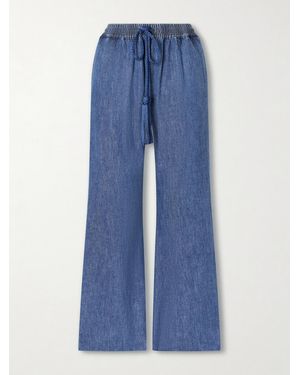 Valentino Garavani Tasselled High-Rise Bootcut Jeans - Blue