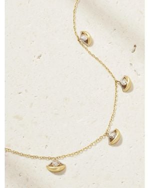 L'Atelier Nawbar Five Mini Eyes 18-Karat Diamond Chocker - Natural