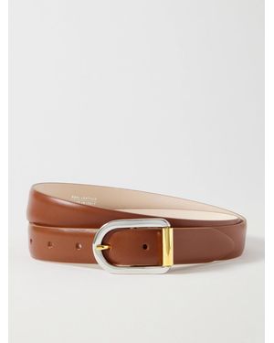 DEHANCHE Mija Mixed Metal Leather Belt - Brown