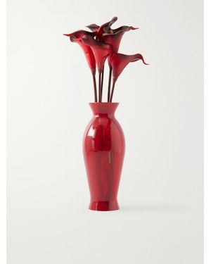 Cult Gaia Florence Acrylic Clutch - Red