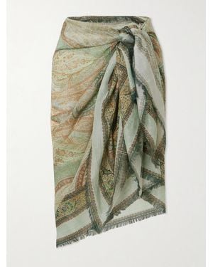Zimmermann Printed Cotton Pareo - Green