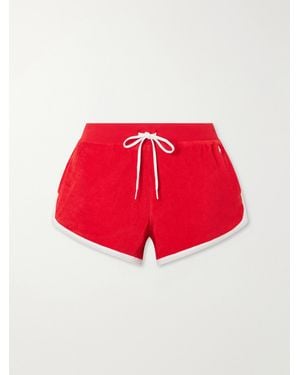 Polo Ralph Lauren Cotton-Blend Terry Shorts - Red
