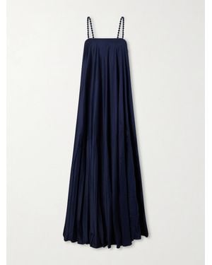 ANDRES OTALORA Asali Contigo Cotton-Poplin Maxi Dress - Blue