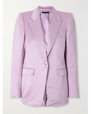 Tom Ford Cotton And Silk-Blend Duchesse-Satin Blazer - Pink