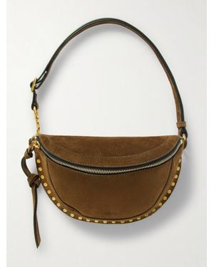 Isabel Marant Skano Studded Suede Belt Bag - Gris