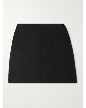 Posse Alice Linen Mini Skirt - Black