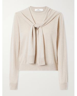arch4 Eldergrove Tie-Detailed Cashmere Jumper - Natural