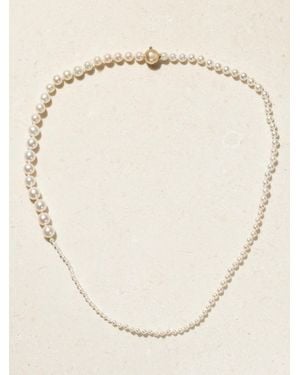 Sophie Bille Brahe Petite Peggy 14-Karat Pearl Necklace - Natural