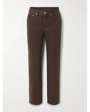 Blazé Milano Paso Hoch Sitzende Jeans Mit Geradem Bein Und Stickerei - Braun