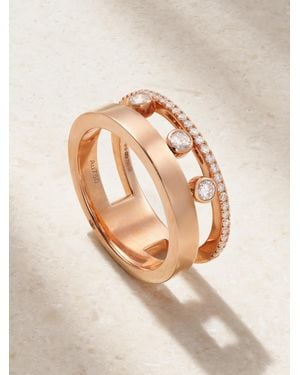 Messika Move Romane 18-Karat Rose Diamond Ring - Natural