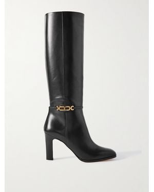 Tom Ford Embellished Leather Boots - Black