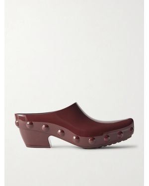 Bottega Veneta Gondola Studded Rubber Mules - Brown