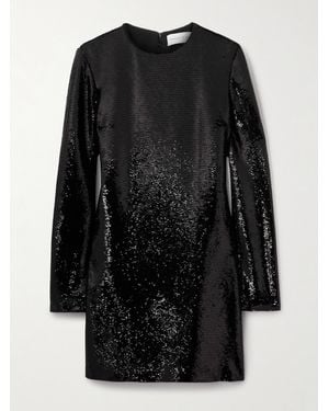 Veronica de Piante Franklin Sequined Crepe Mini Dress - Black